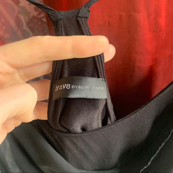 90s WAYNE COOPER ‘brave’ cowl neck - Picture 3 of 4